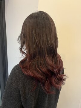 艶感たっぷりボルドーグラデーション