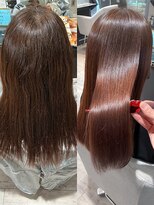 ユナイテッドビューティーウェストコースト(UNITED BEAUTY WEST COAST) 【ビフォーアフターあり】髪質改善カラー/ブラウン/ストレート