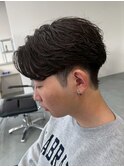 宇都宮メンズカットメンズパーマ波巻きスパイラルパーマツイスパ