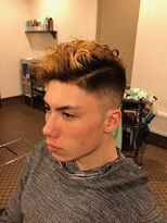 理容 うめむら フェード×パーマ×ブリーチ