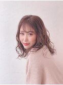 大人可愛いウェーブパーマ