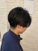 ヘアープロデュースランプス メンズセンターパート