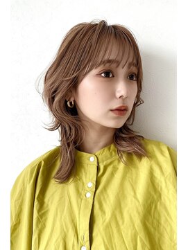 エトワ(ETOWA) 艶キャメル×ミディアムウルフ