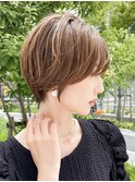 顔まわりレイヤー　マッシュボブ　似合わせカット　大場猛