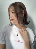 インナーカラー/イヤリングカラー/韓国ヘア/ワンホン/ヨシンモリ