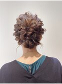 結婚式ヘアセット ヘアアレンジ シニヨンアップ ヘアセット
