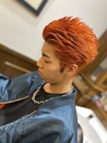 ヒロギンザバーバーショップ 神楽坂店(HIRO GINZA BARBER SHOP)&nbsp;【刈り上げない×マッドオレンジ】