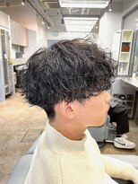 ノイセル 西本町(Noisyle)&nbsp;guest snap ツーブロ前下がりマッシュ×波巻きスパイラルパーマ