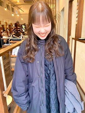 モク 大阪梅田店(MOK) 【シアーな透明感】くすみベージュカラー