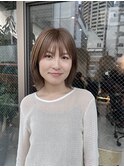 【ADORE横浜】ブリーチカラーでこなれ感のあるベージュカラーに