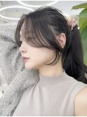 長め前髪の顔まわり♪
