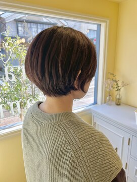 ヘアーデザイン モモ(Hair Design MoMO) 大人かわいい丸みショートボブ♪