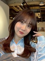 コンフィー(comfy)&nbsp;『サザワ』フェザーパーマチェリーブラウンミニウルフ