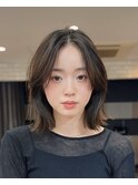 韓国風ミディアム×似合わせカット×メルティカラー[横浜駅]