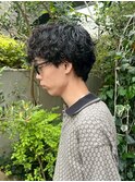 バズフェードスペインカールダークアッシュニュアンスパーマ