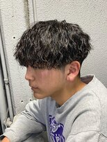 マッシュスパイラルパーマツイストスパイラル波巻きメンズ