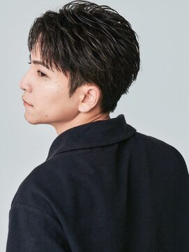 ロンドオム 池袋(Lond Homme) men's/メンズ/フェザーパーマ/黒染め/韓国/ブルーブラック/池袋