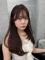 ボタン ハカタ(VOTAN hakata) レイヤーカット/ピンクカラー/薄め前髪