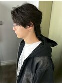ウルフカット センターパート ウルフショート メンズカット 20代