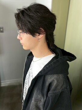 セプト 博多(SEPT.) ウルフカット センターパート ウルフショート メンズカット 20代