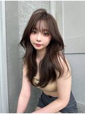 レイヤーカット小顔に見せるヘア/韓国ヘア/髪質改善/福岡/博多