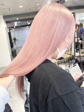 ツキ 横浜店(tuki) ミルクティーベージュダブルカラーケアブリーチインナーカラー
