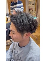 アヴァンス 天王寺店(AVANCE.) 刈り上げアップバング×ツイストパーマ