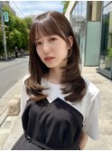 ナチュラル小顔前髪あり後れ毛サイドバング結べるボブくびれヘア