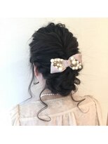 ピーディーフィノ 大通(PD fino) 結婚式ヘアアレンジ♪ふんわりアップスタイル