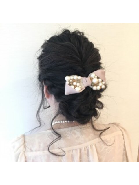 結婚式ヘアアレンジ♪ふんわりアップスタイル