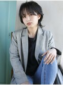 天神【BITRH】黒髪モードショートマッシュウルフ