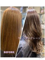 アンジュ ヘアー(Ange hair) 30代40代大人ラベンダーグレージュセミロング