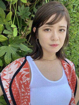 エルジン ヘアドレッサー ショップ(ELGIN HAIR DRESSER SHOP) 【saya】ロブ×スモーキーベージュ