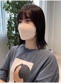 外はねボブ　切りっぱなしボブ　お顔まわりカット　太田