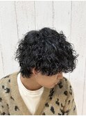 波巻きパーマ/波打ちスパイラル/マッシュウルフ