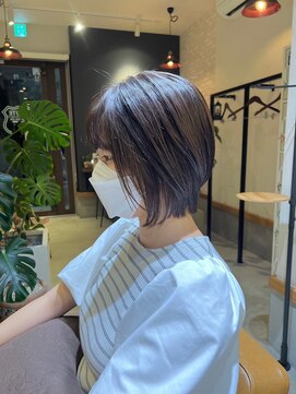 ヘア サロン ルート 幕張(Hair Salon ROUTE) 《大人可愛い》20代30代40代ひし形丸みショート [ROUTE 幕張店]