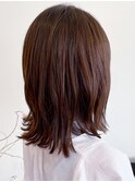 20代30代40代大人可愛い髪質改善カラー肩ラインロブヘアー