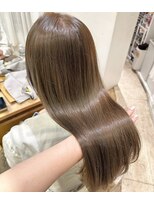ニュアンスカラーオリーブベージュくすみベージュ艶感カラー