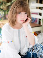 カバーヘア ブリス 志木南口駅前店(COVER HAIR bliss)&nbsp;大人可愛いハイライトカラーくせ毛風小顔ボブh3志木10代20代30代