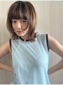 外ハネボブ/顔周りレイヤー/フェイスレイヤー/10代.20代