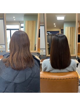 ナチュラル 古川店(Natural) 古川 大崎市 縮毛矯正 髪質改善 トリートメント 艶髪カラー