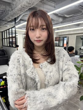 ニコ トウキョウ 渋谷(nico TOKYO) 顔まわりレイヤーカット/くびれヘア/透明感ベージュ/渋谷