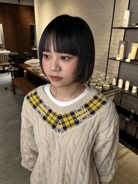 クラン バイ ナチュラル(clan by Natural) パツッとボブ/フェイスレイヤー/ショートボブカット