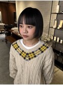 パツッとボブ/フェイスレイヤー/ショートボブカット