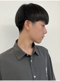 【メンズ 松戸 岩口】ブルーブラックストレートマッシュショート