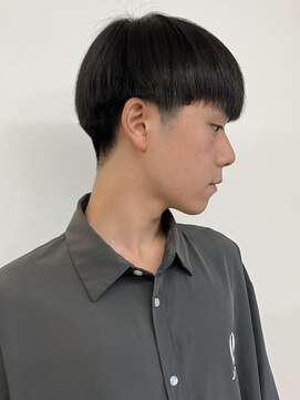 モリオフロムロンドン 松戸店(Morio from London) 【メンズ 松戸 岩口】ブルーブラックストレートマッシュショート