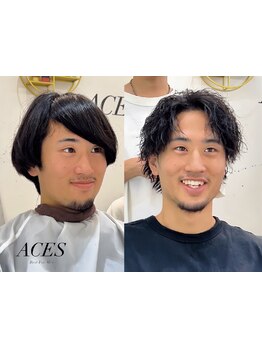 パーマにこだわるメンズサロン