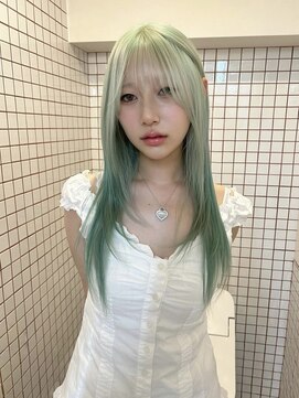 ペレ アネックス 大阪梅田茶屋町店(PELE ANNEX) くびれヘア/アプリコットオレンジ/夏のヘアアレンジ/梅田