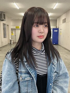 サラ 山口店(SARA) 暗髪ナチュラルカラー/顔周りレイヤー/オージュアトリートメント