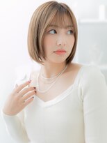 モッズヘア 上尾西口店(mod's hair) ★チョコレートブラウン切りっぱなしミニマルボブ20代30代★1